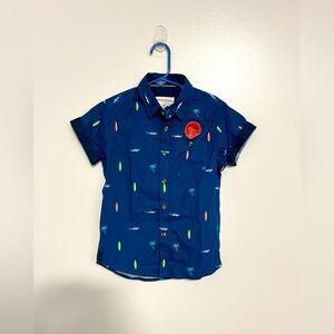 NWT Boys casual print shirt Sz 4